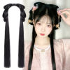 Hanfu Wig package Integrated Lazy man Hair hoop Hair bundles Bun Ancient Headdress modelling ancient costume Flaxen Hair Employer