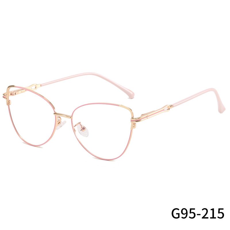 Optical Frames Metal Spectacle Frame Internet Celebrity Face Trimming Decoration Plain Glasses Myopia Glasses Rim