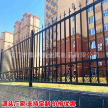 镀锌铁艺锌钢护栏方通圆通护栏景区公园锌钢护栏工地别墅锌钢护栏