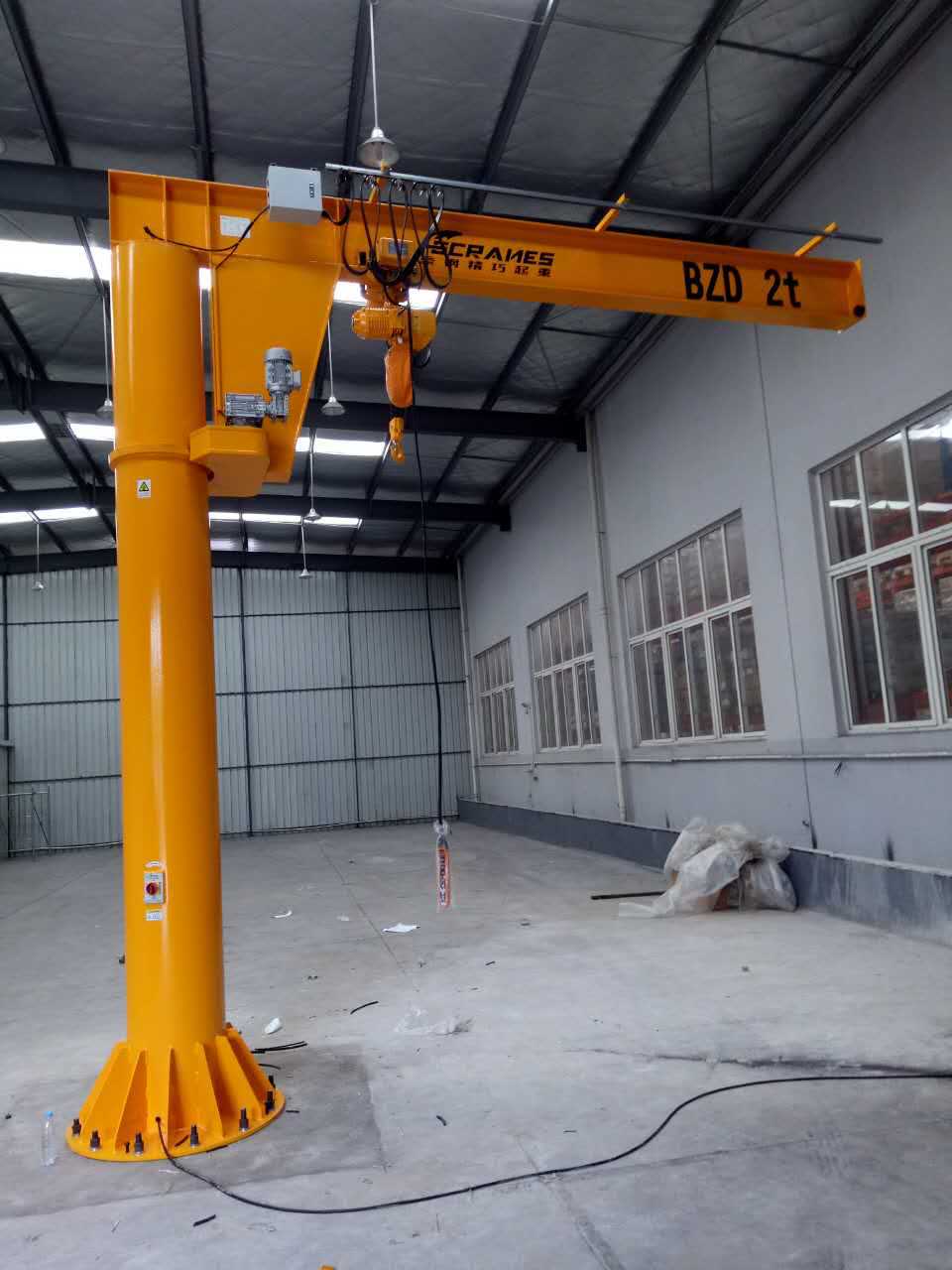 柱式旋臂吊悬臂单轨吊bzd1t电动悬臂吊机360kbk桁架轨道