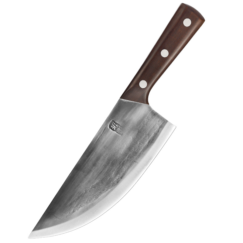 手工锻打屠夫刀高碳钢切肉刀肉档厨师剔骨杀鱼刀屠宰杀猪分割尖刀