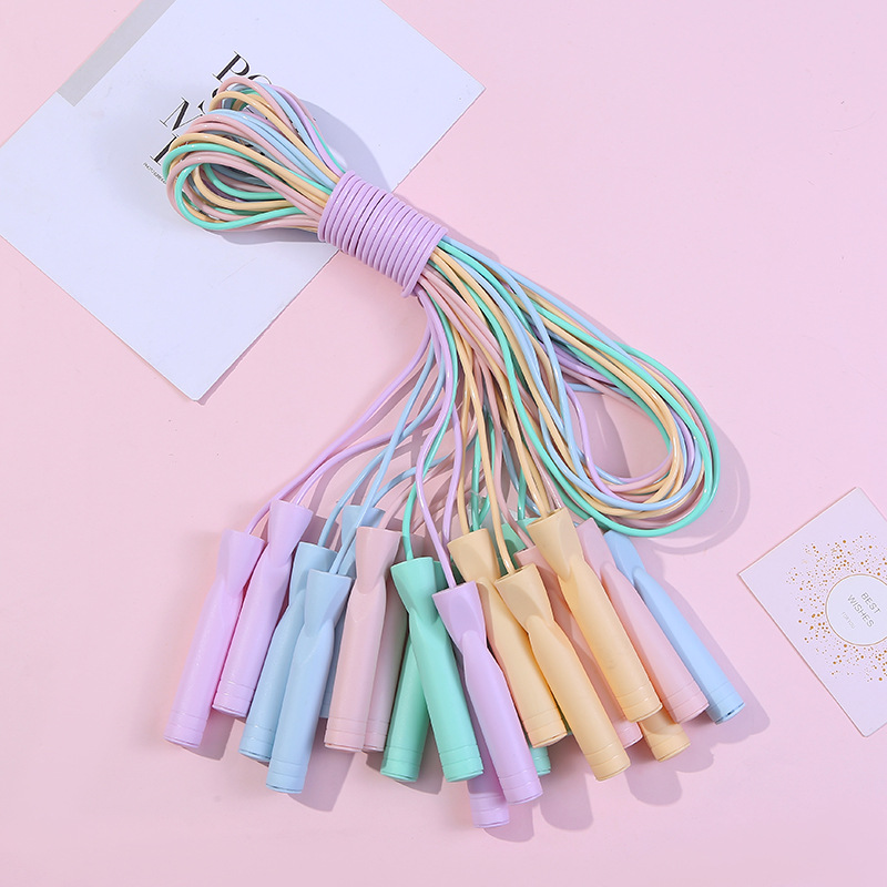Simple Color Sports Skipping Rope Adult Student General Creative Skipping Rope Fitness Exercise Adjustable Jump Rope Wholesale
