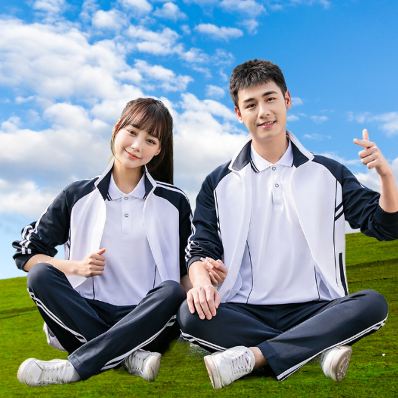中学生校服定制春秋运动服套装女棒球服卫衣高中班服外套男青少年