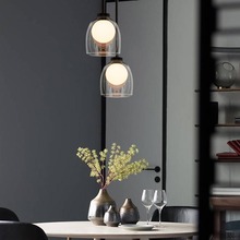 北欧灯具现代简约吊灯创意个性吧台餐厅灯饰网红卧室床头小吊跨境