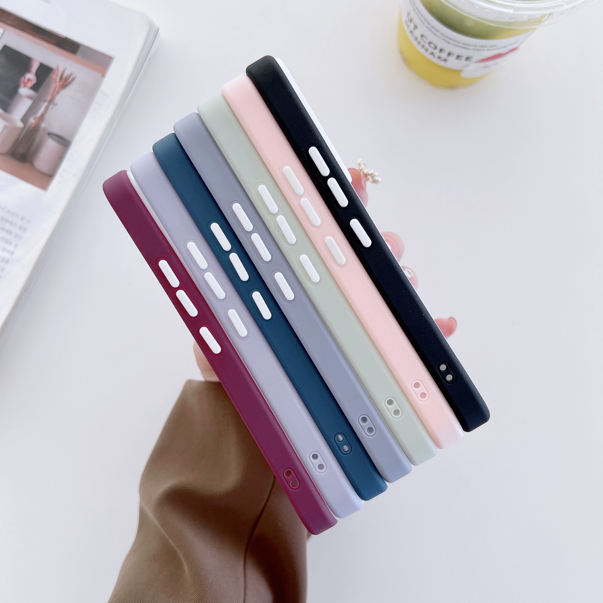 优盾三合一小米redmi10s手机壳保护套三星s22莫兰迪色a13跨境适用