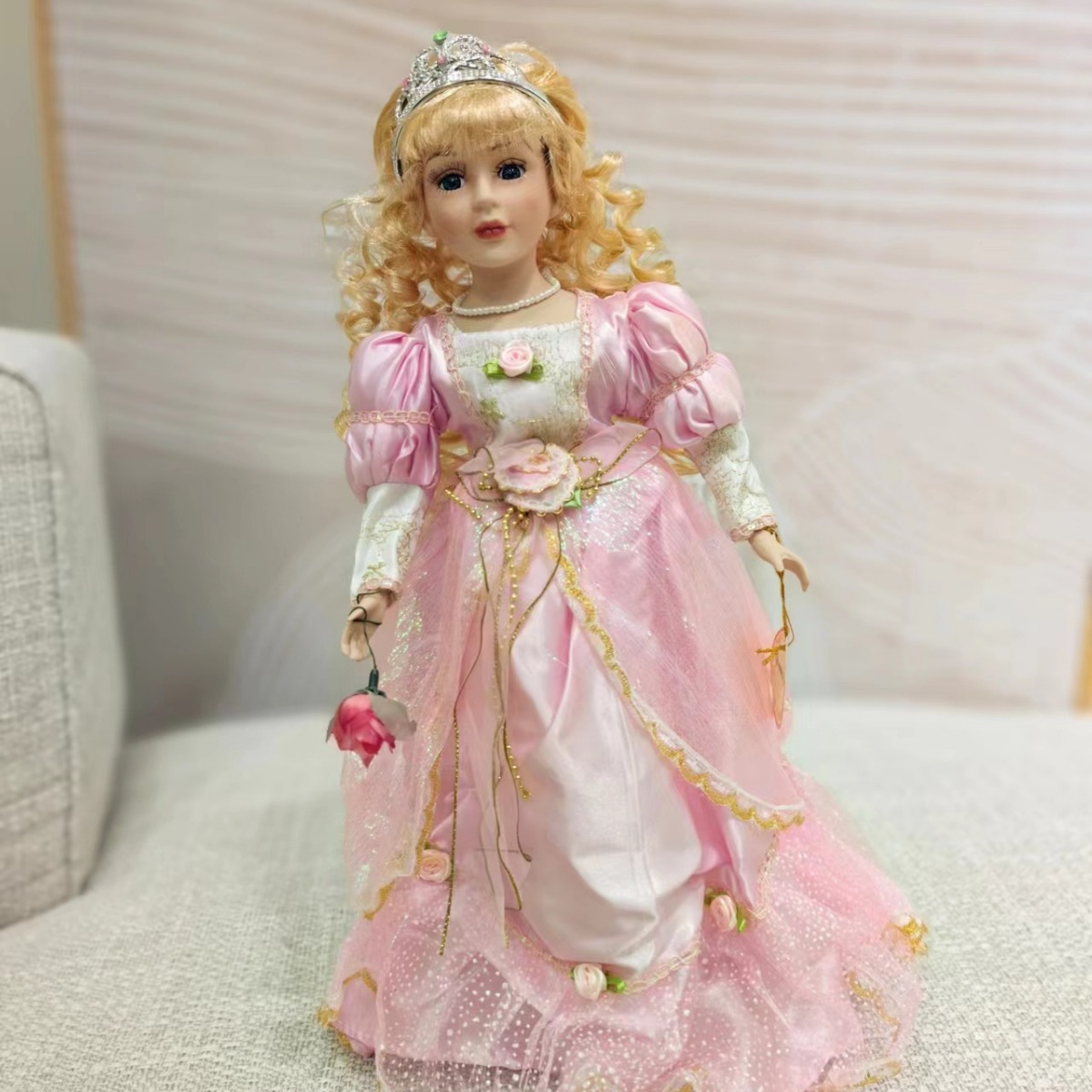 外贸出口古董老款欧风维多利亚陶瓷娃娃客厅卧室装饰摆件礼品礼物