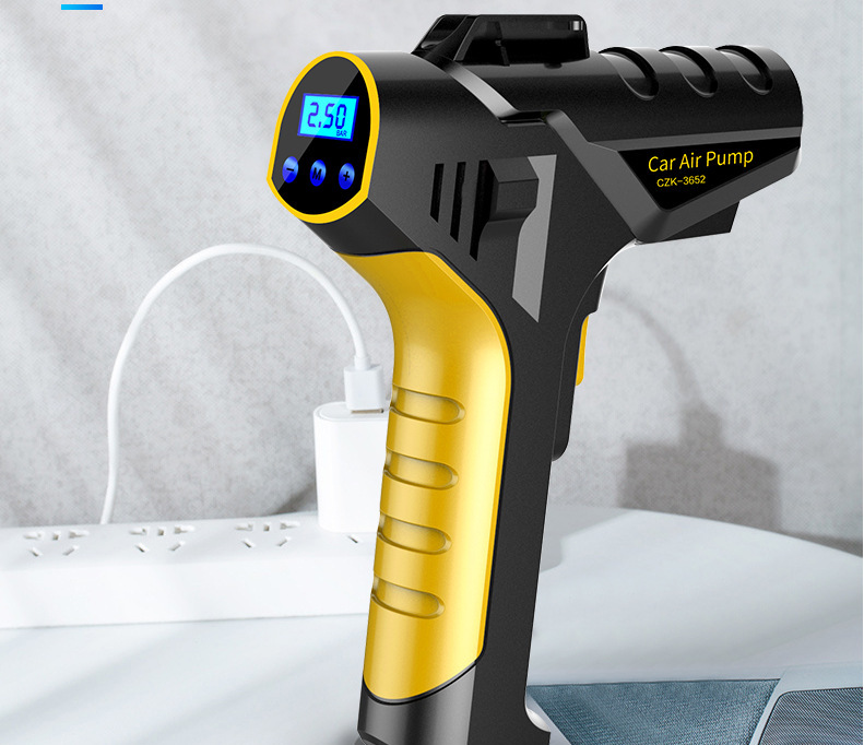 车载充气泵无线充电便携式多功能车用家用电动车小轿车手持打气泵