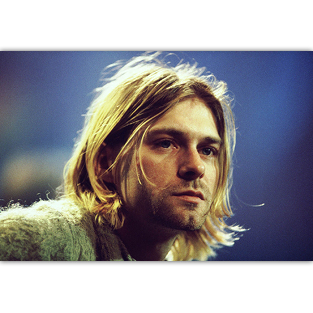 速卖通涅盘科特柯本明星海报 复古摇滚乐团人物宿舍卧室装饰画