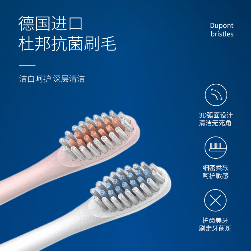 Electric Toothbrush Cross-Border Adult Electric Toothbrush Couple Charging Ultrasonic Soft Brush Wholesale