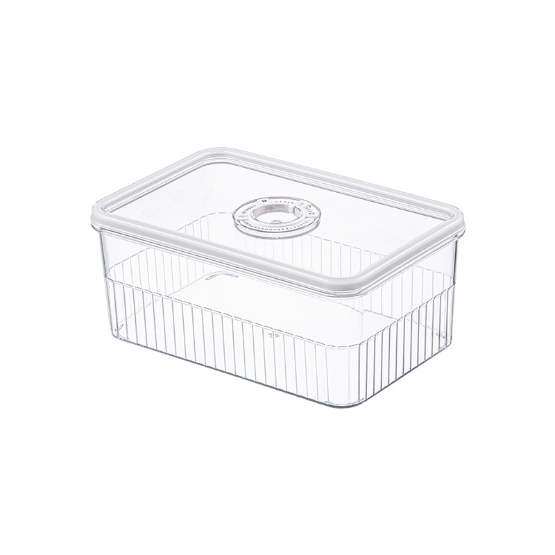 Crisper Food Grade Refrigerator Special Commercial Canteen Stall Storage Box Plastic Rectangular Sealed Box with Lid