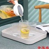 Deepen double-deck Drain tray originality kitchen Tray tea tray household Fruit plate thickening Plastic glass Tray Cup holder