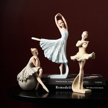 轻奢创意芭蕾舞女孩人物模型艺术品摆件现代家居客厅酒柜装饰摆设