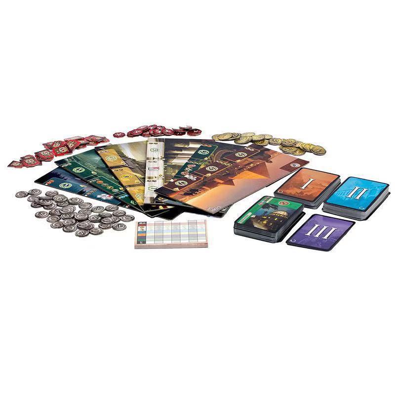 Seven Wonders Duel Duel English Version 7 Wonders 2-7 People Party Board Games Cards Strategy and Reasoning