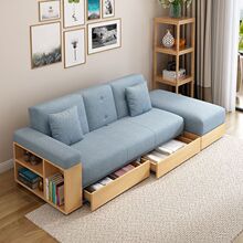 沙发床可折叠两用小户型客厅日式北欧多功能家具三人收纳储物双人