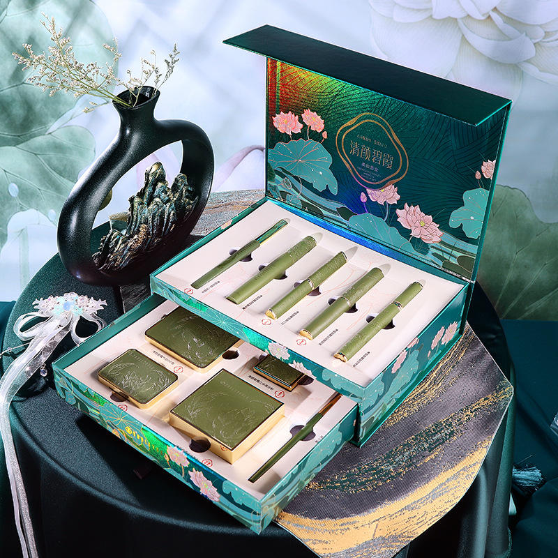 尤莉尤拉花清颜碧霞西子套装彩妆礼盒中国风送女友生日礼物化妆品