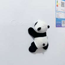 卡通小玩偶旅游纪念品毛绒公仔动物吸磁贴装饰品可爱趴熊猫冰箱贴