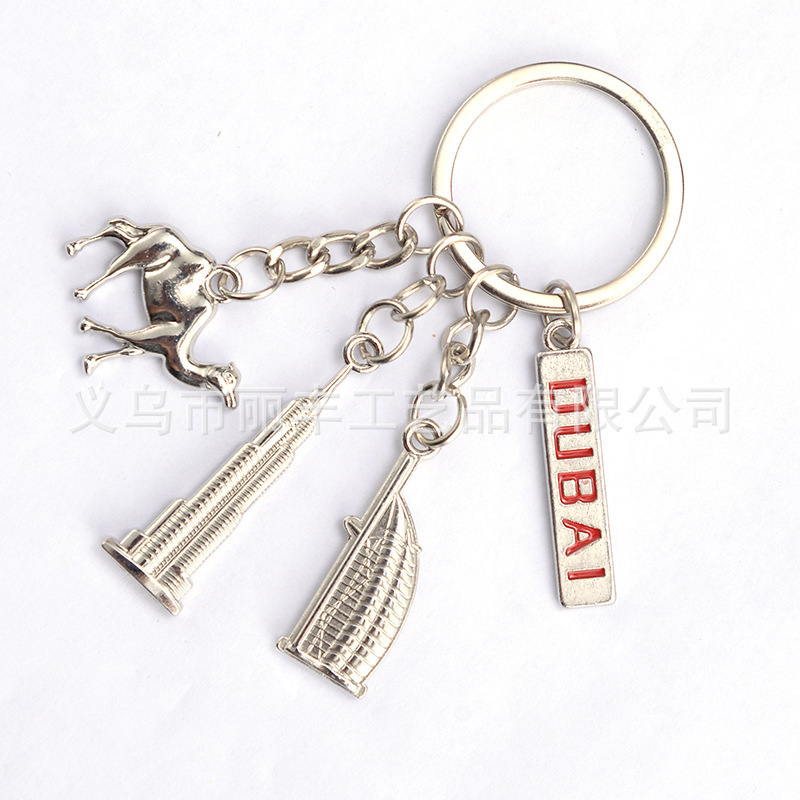 Dubai Tourist Souvenir in Stock Sailboat Nail Clippers Keychain Multifunctional Practical Key Chain G2mch