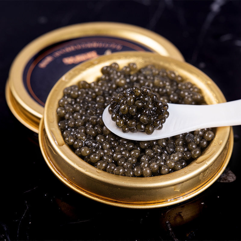 鱼子酱西伯利亚鲟鱼子酱黑鱼籽酱即食寻鱼子罐头新鲜鱼籽海鲜鱼类