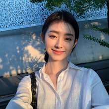 RL拉夫亚麻衬衫小马标男女上衣刺绣情侣长袖防晒Polo衬衫春秋季