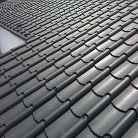 8mm厚铁青灰铝合金琉璃瓦55-252-756型金属厂家 板