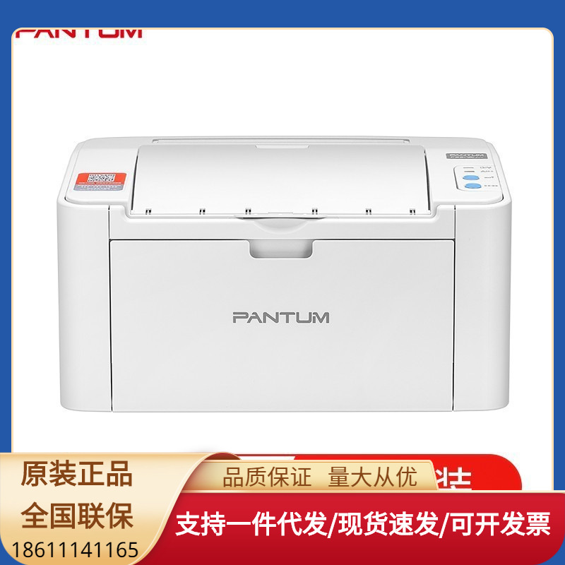奔图(pantum)p2206小型黑白激光打印机学生作业机家用商用办公