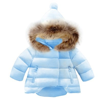 2023 Winter New Girls' Padded Jacket Korean Style 1-7 Years Old Boy Thickened Children's Cotton Clothes down Cotton-Padded Coat