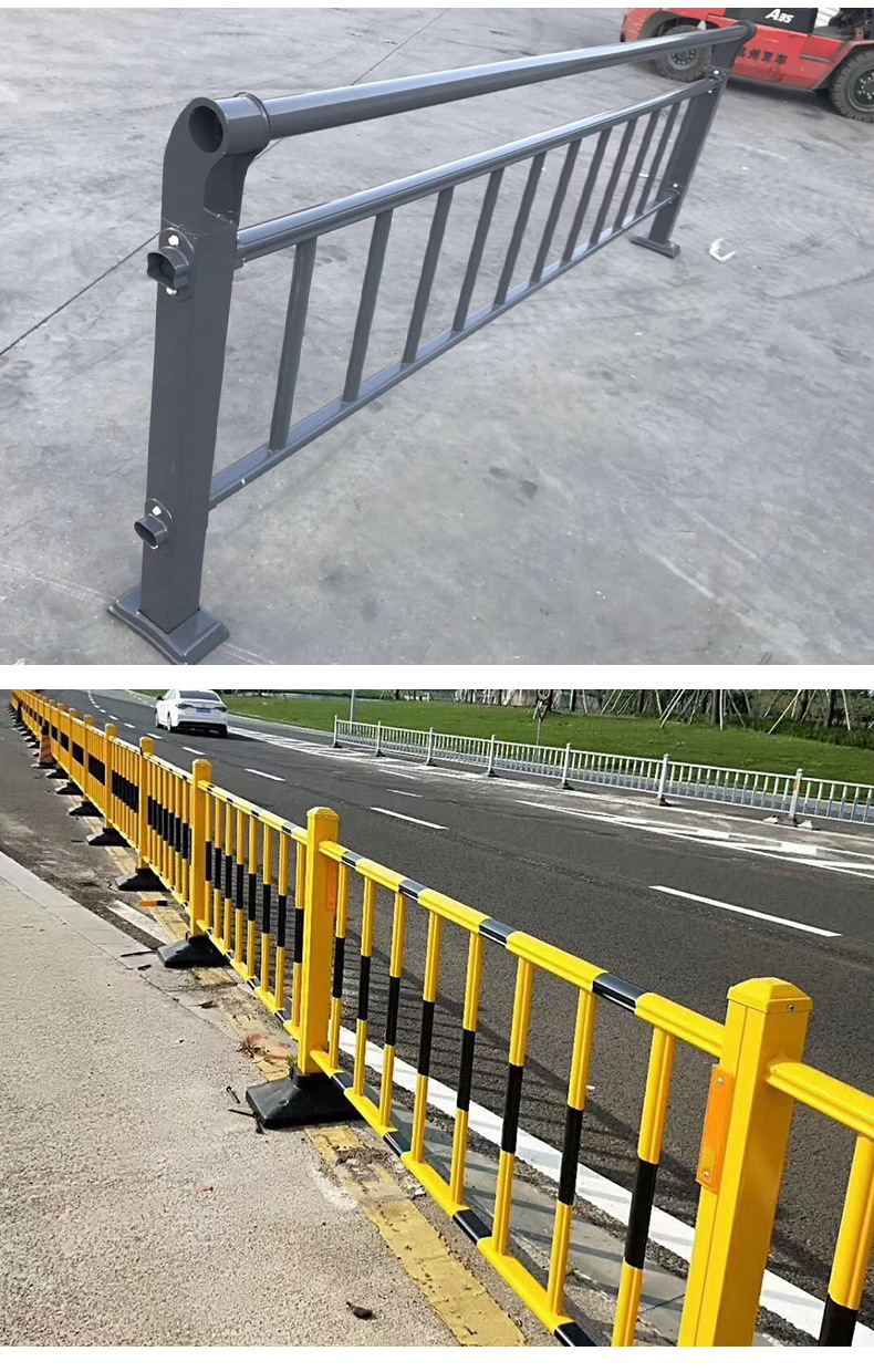 【市政护栏】工厂直供道路交通隔离护栏人车分离安全防护锌钢护栏