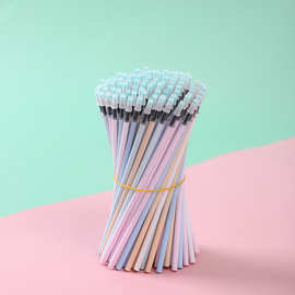 马卡龙彩色通用针管笔芯0.5mm035mm中性笔替芯学生考试专笔芯