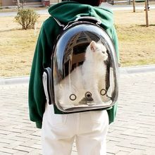 新款太空舱猫包外出便携双肩宠物包小狗小动物透明铲屎官背包批发