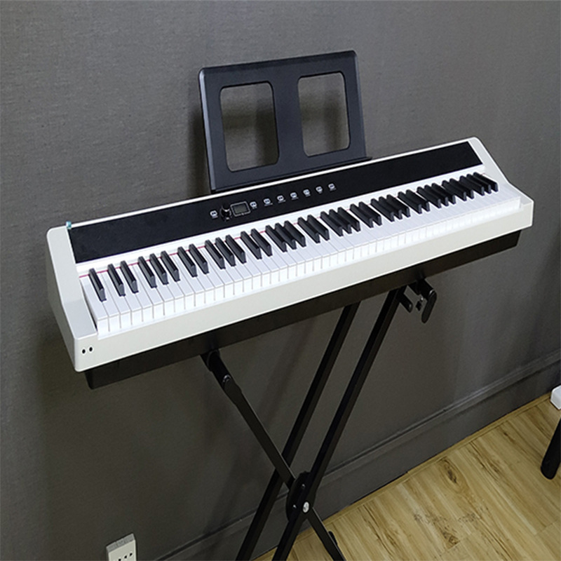 便携式塑料电钢琴88键重锤家用成人专业幼师教学儿童初学者钢琴