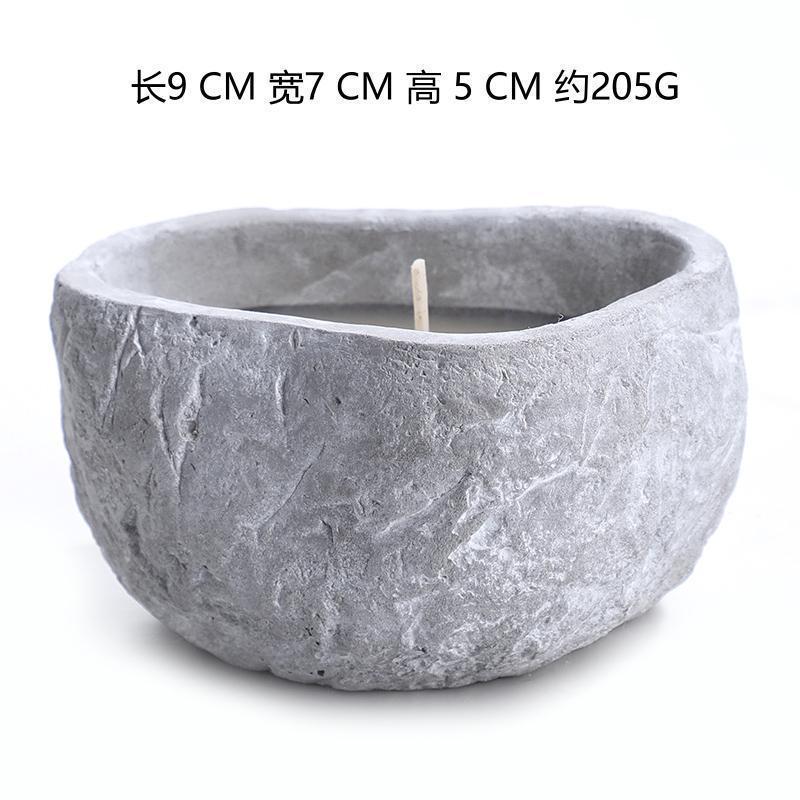 Factory Cross-Border Cement Candlestick Decoration Creative Art Crafts Home Retro Nordic Aromatherapy Candle Cup