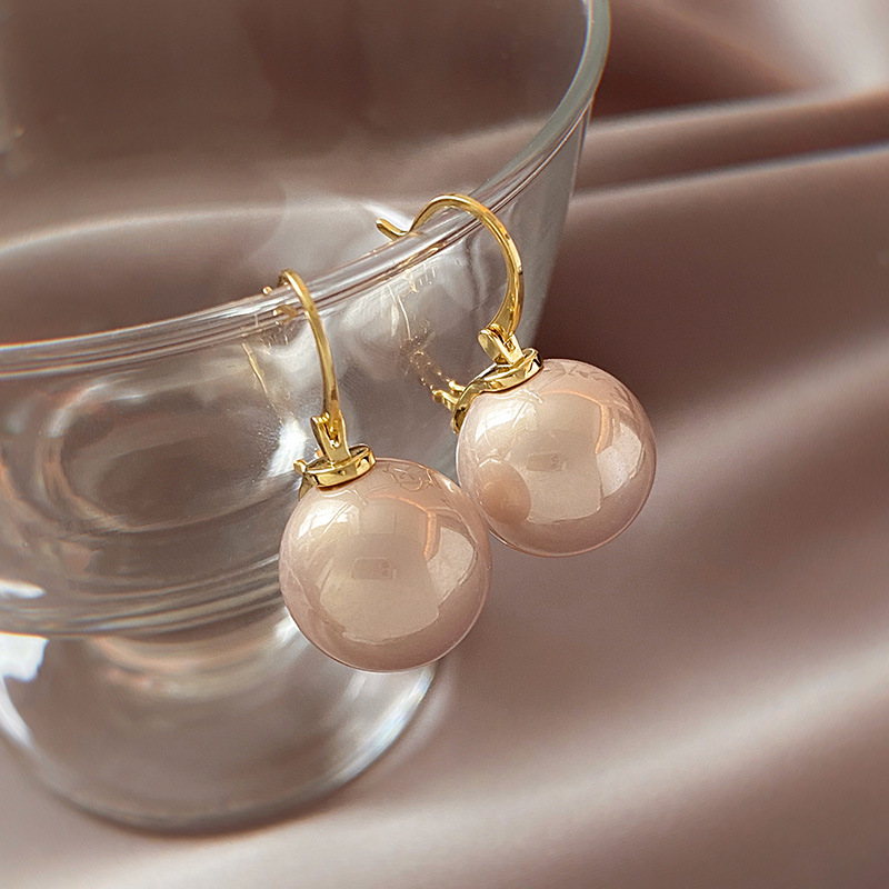 Retro High-Grade Pearl Earrings 2023 New Trendy Korean Temperament Entry Lux Ear Clip Small Design