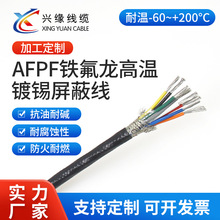 AFPF屏蔽线234芯铁氟龙屏蔽电缆 KFFP镀锡屏蔽信号线PT100