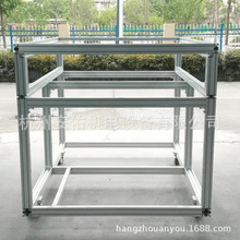 浙江杭州铝合金置物架货架工具零件推车平板小物料车