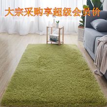 跨境代发长毛客厅卧室床边耐脏易搭理丝毛地毯地垫床边毯carpet