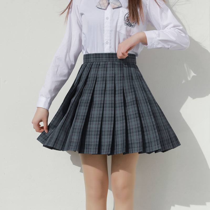 现货正版海苔jk制服裙jk格子裙日系学院风学生装百褶裙校服半身裙