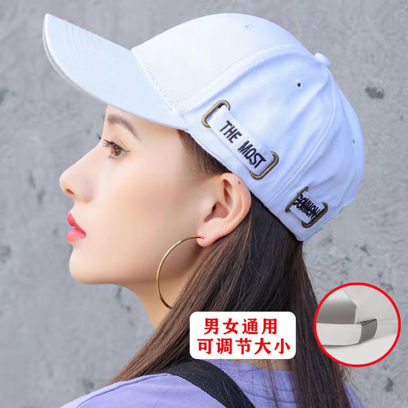 Korean Style Spring and Summer Hat Women's Fashionable All-Match Peaked Cap Student Street Ins Baseball Cap Men's Sun Protection Sun Hat