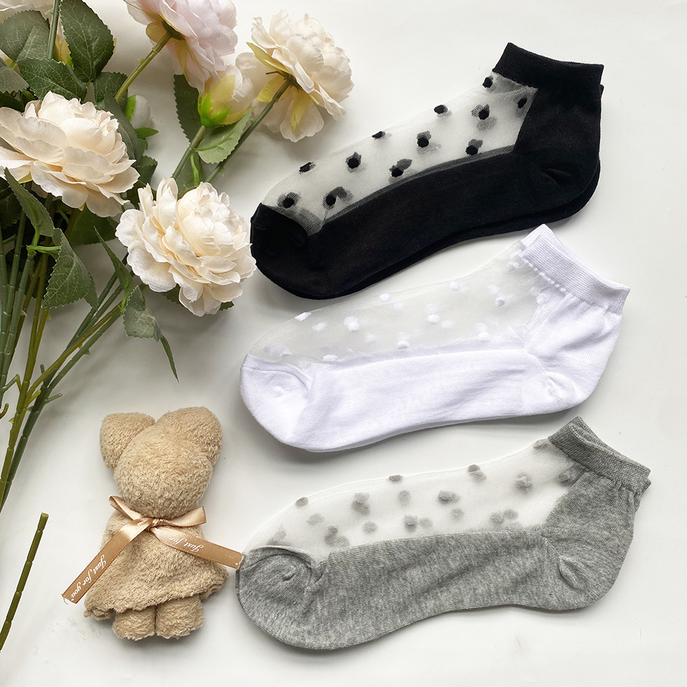 欧美外贸夏季薄款中筒袜玻璃丝袜女士水晶袜子透气袜子女现货批发