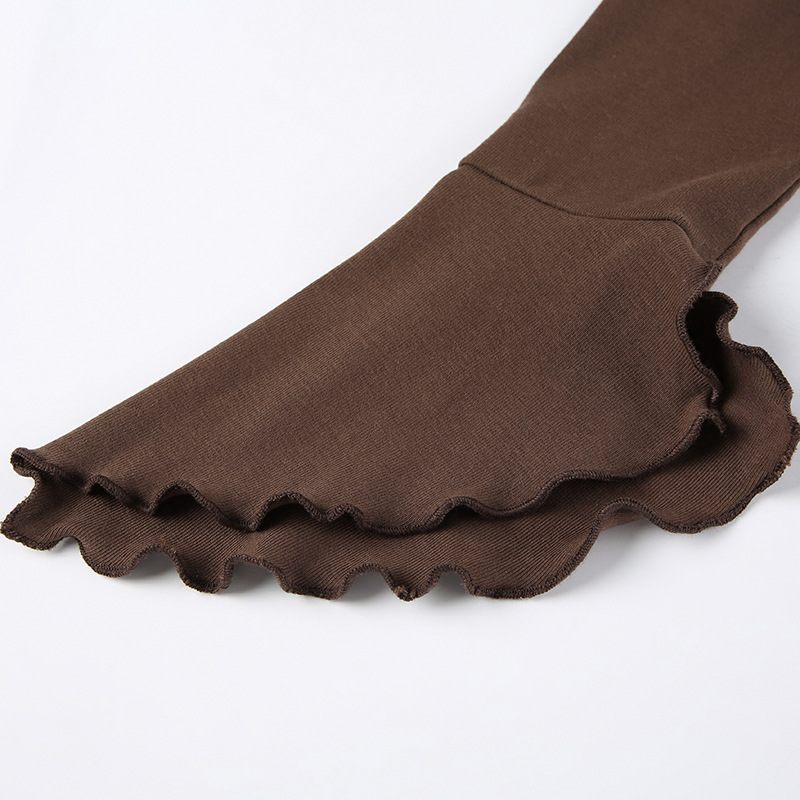 trim Lace Up Patchwork Crop Top trim Lace Up Patchwork Crop Top