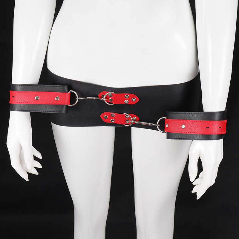女式捆绑皮革束缚衣 反背手铐手臂玩具女王成人情趣用品-阿里巴巴