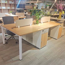 东莞黄江办公家具批发四人位办公桌现代简易办公桌电脑桌配套家具