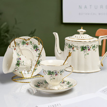 欧伦琪  陶瓷精致咖啡杯碟套装欧式下午茶茶具英式花茶杯水壶套装
