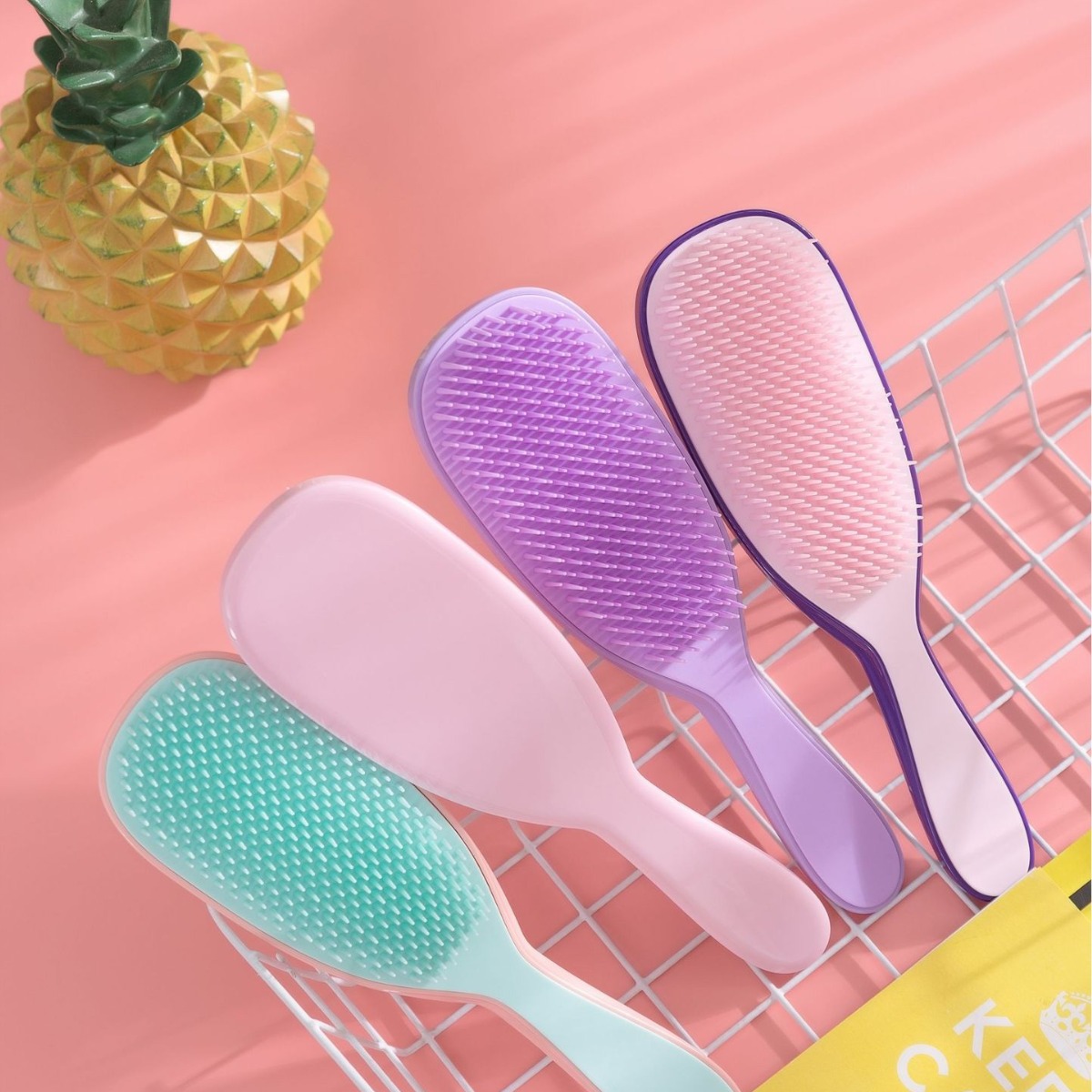 2023 new shunfa colorful candy comb hairdressing comb styling women‘s long hair dense gear student household cross-border amazon