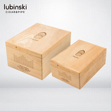 LUBINSKI雪茄醇化盒50支/95支装雪松木原木无漆保湿箱养茄柜用