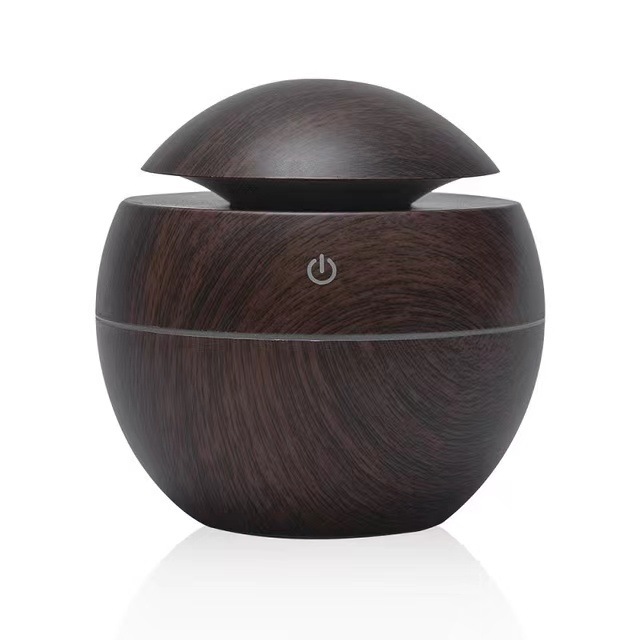 USB Wood Grain Humidifier Household Colorful Fragrance Lamp Office Desk Surface Panel Air Purifier Mini Noiseless plus