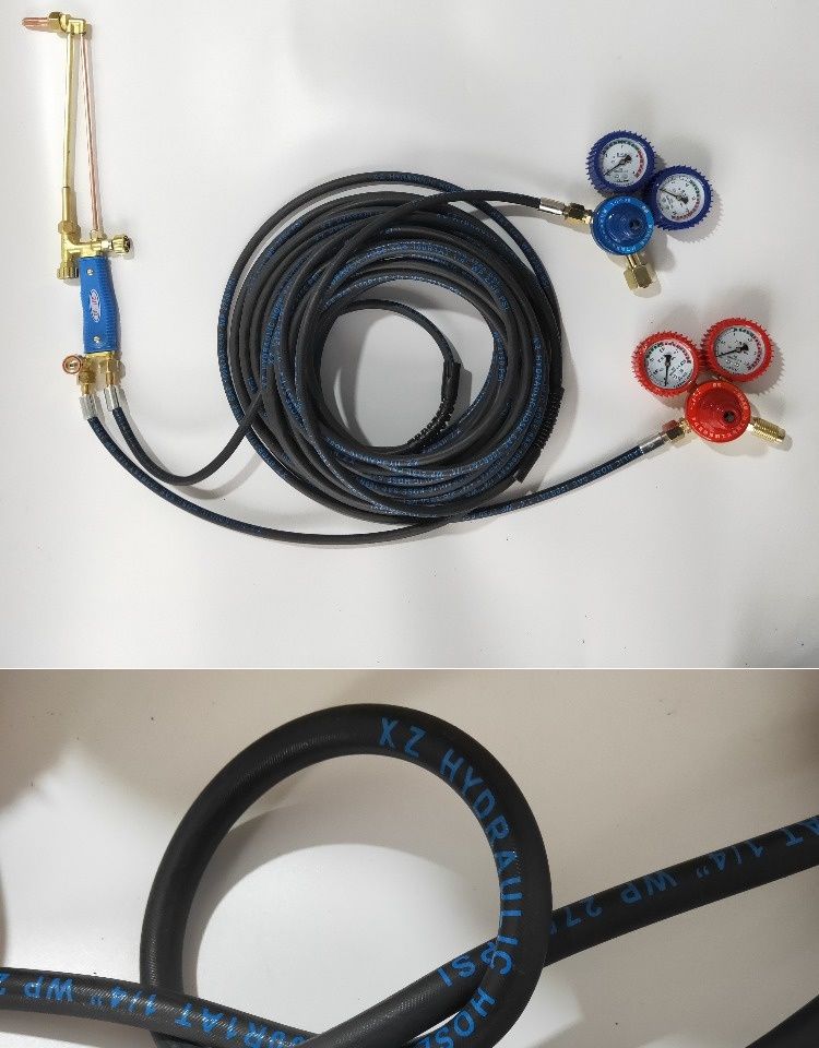 高压钢丝氧气管焊割煤气管乙炔丙烷气割管子带耐火耐磨割钢丝管