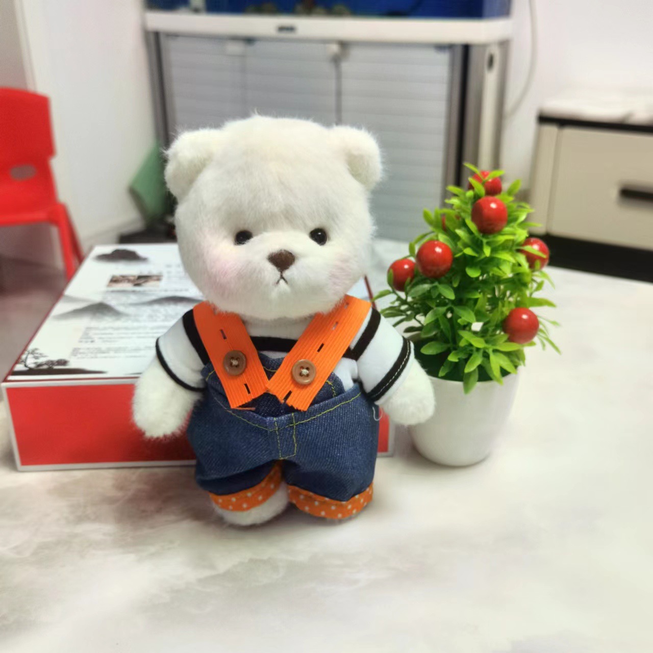 网红20cm莉娜小熊服装棉花娃娃服饰咪小露衣服毛绒玩具泰迪熊衣批