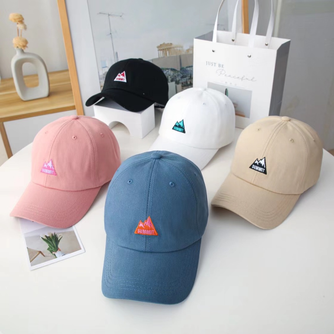 cross-border harajuku mountain peaked cap women‘s korean-style outdoor embroidered ins baseball cap hill cover cap casual fashion cap