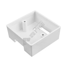 供应86HM35型白色PVC明装单盒底盒 开关双底座加厚通用家装接线盒