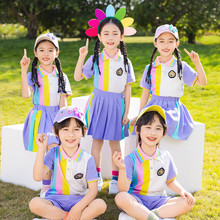织里校服小学生校服夏季儿童棉短袖运动会套装幼儿园园服毕业班服
